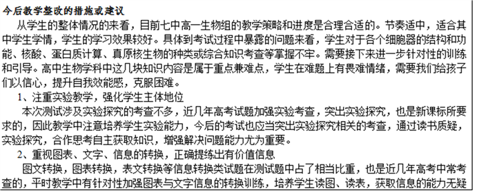 高一级部:大数据时代的期中考试试题分析报告(图6)