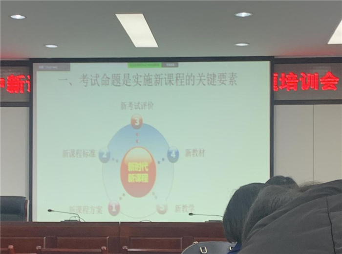 教科研处：全员参加新课程新教材考试命题评价专题培训会(图1)