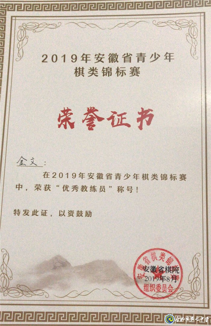 合肥七中喜获2019年安徽省棋类锦标赛团体第二名(图8)
