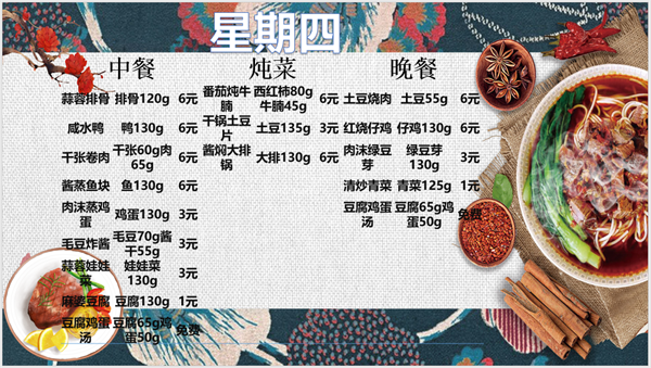 合七美食先知道（本周菜谱）(图4)