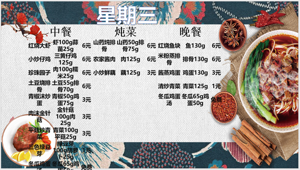 合七美食先知道（本周菜谱）(图3)